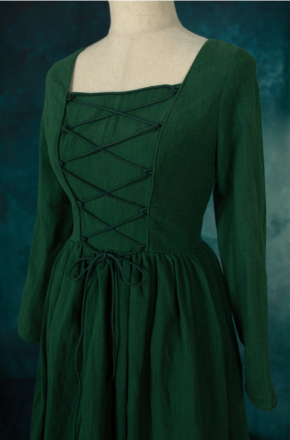 Prairie Green Maxi Dress